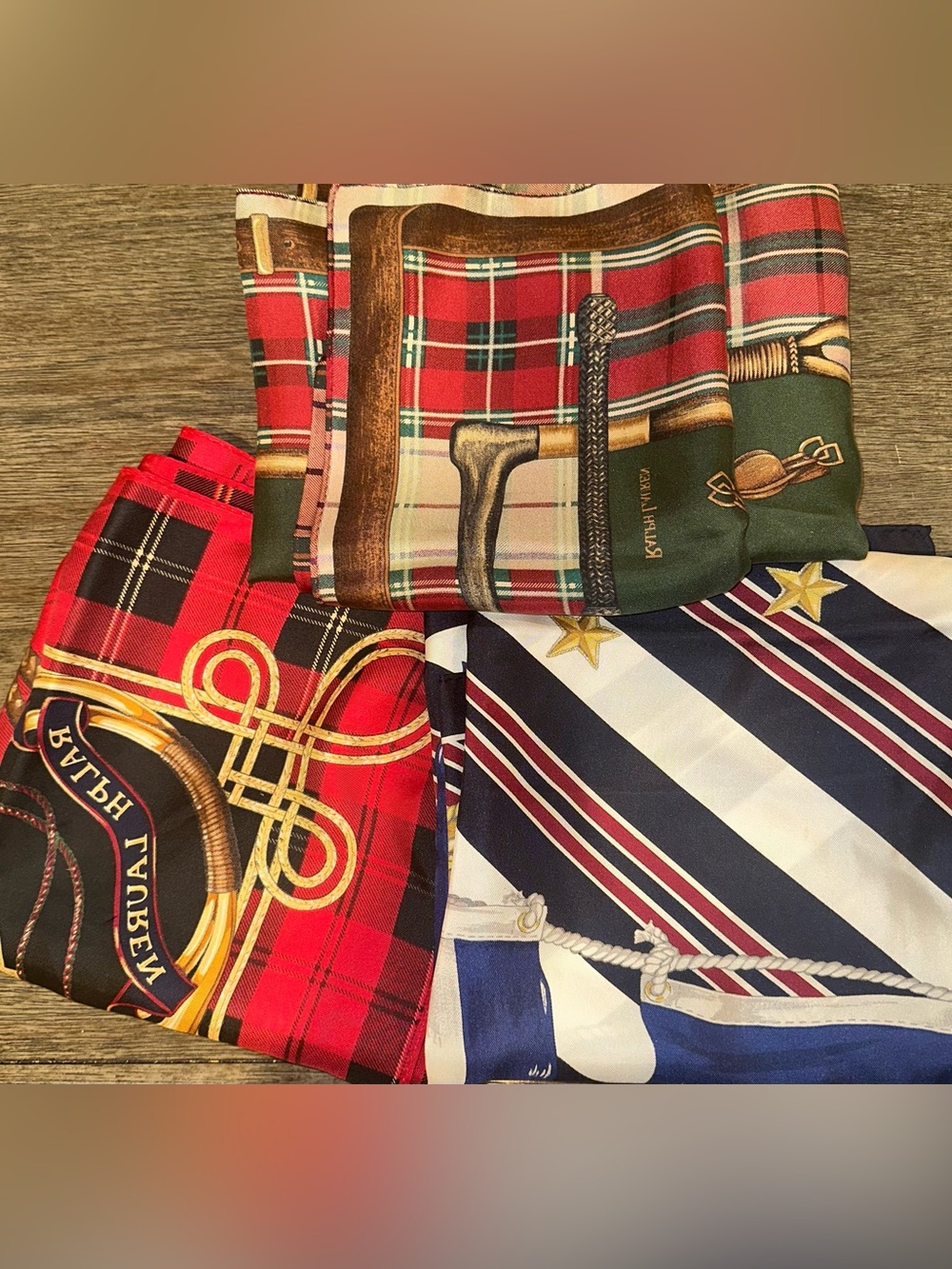 3 Ralph Lauren Scarfs